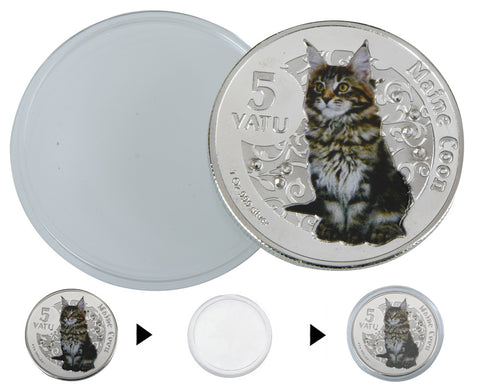 Maine Coon Commemorative Cat $5 Dollar Coins