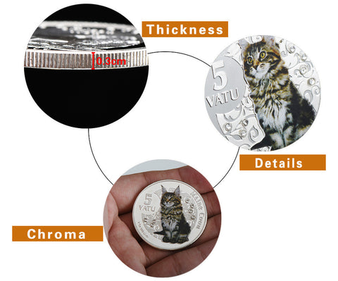 Maine Coon Commemorative Cat $5 Dollar Coins