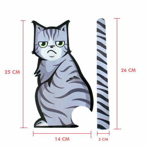 FREE Rear Windshield Wiper Cartoon Cat Stickers