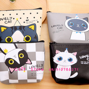 Cute PU Leather Cat Pocket Coin BAG, Coin Purse Wallet Pouch Holder