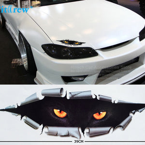 Peeking Monster Car styling Funny Cat Car Sticker Waterproof Full Body Sticker 39*13cm Car accessories Free Shipping