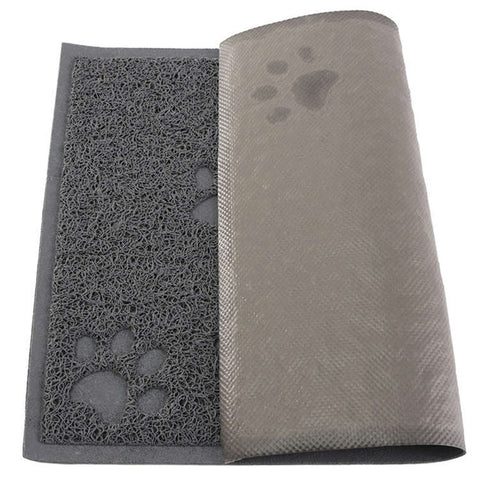 New Arrival 1pc Cute Paw Shape Pet Dog Cat Puppy PVC Foot Mat For Dogs Cats Placemat Pet Supplies EJ673895