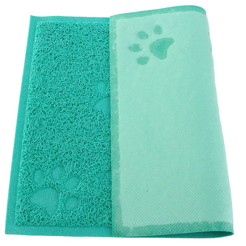 New Arrival 1pc Cute Paw Shape Pet Dog Cat Puppy PVC Foot Mat For Dogs Cats Placemat Pet Supplies EJ673895