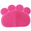 New Arrival 1pc Cute Paw Shape Pet Dog Cat Puppy PVC Foot Mat For Dogs Cats Placemat Pet Supplies EJ673895