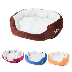 Cute Soft Dog Cat Pet Bed Mini House for Candy Colored Dogs Beds Soft Warm Pet House Kennel for Puppy Cat Pet Dog Supplies