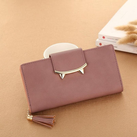 Cat Women PU Long Clutch Wallet