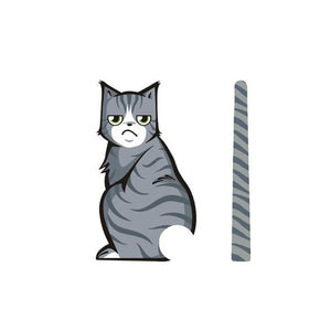 FREE Rear Windshield Wiper Cartoon Cat Stickers