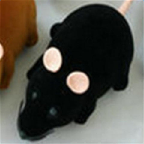 2017 Black Funny Pet Cat mice Toy Wireless RC Gray Rat Mice Toy  Remote Control mouse For kids toys freeshipping