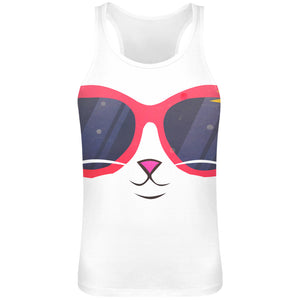 Summer Cat Tank Top T-Shirt For Men - 100% Soft Polyester