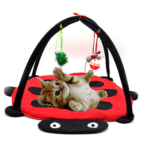 Funny Multifunction Cat Hammocks  Kitten Cat Supplies Play Hanging Sleep Bed Cat Furniture Tent with Balls Cat Play House Toys