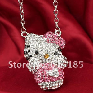 Siywina Wholesale,Free Shipping,2017 Fashion  hello kitty Pendant Necklaces hello kitty jewelry cheap gold bow with jewelry gift