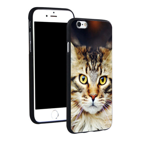 Maine Coon Cat Soft Silicone Phone Case Cover for iPhone X - 8 - 5 - SE - 5S - 6 - 6S -7 Plus